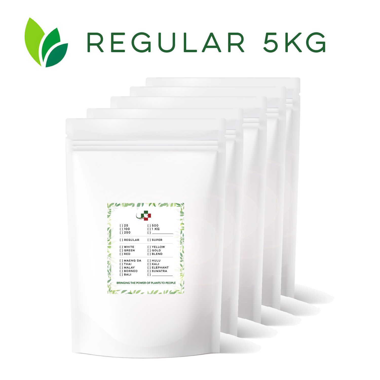 Wholesale - Regulars: 5kg (5 x 1kg)